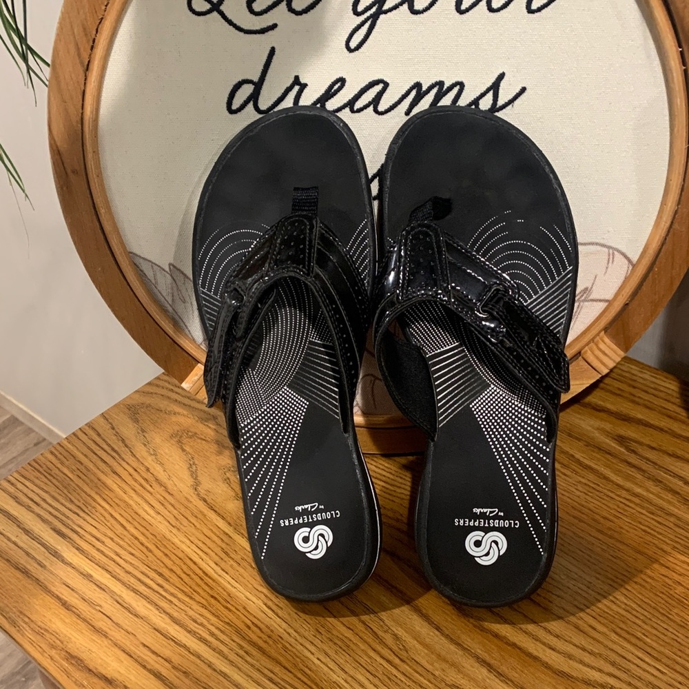 Cloudsteppers by Clarks Black Sandals